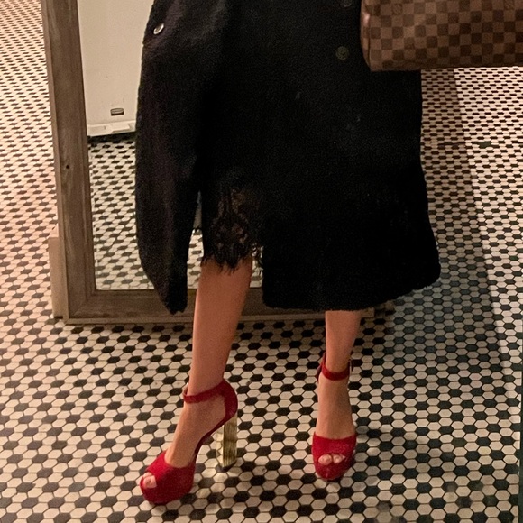 Michael Kors Red platform heels - Picture 2 of 6